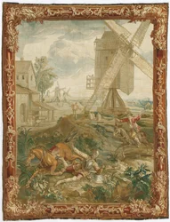 Don Quixote Fighting the Windmill